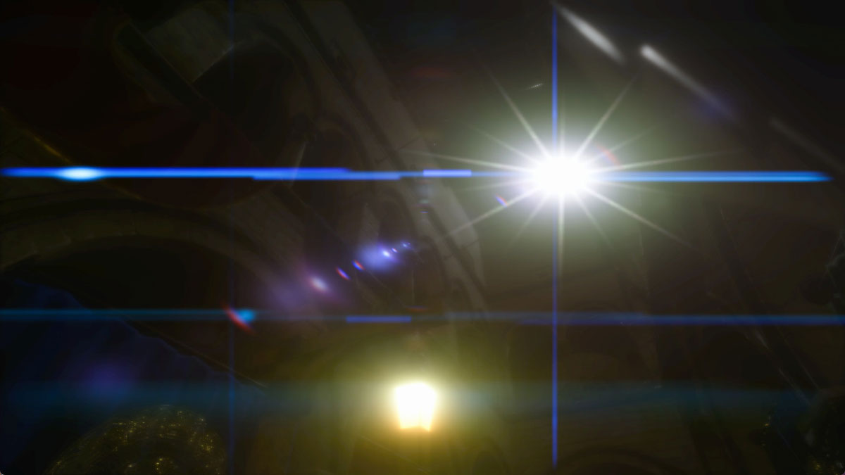 イメージベースのみのアナモルフィックフレア