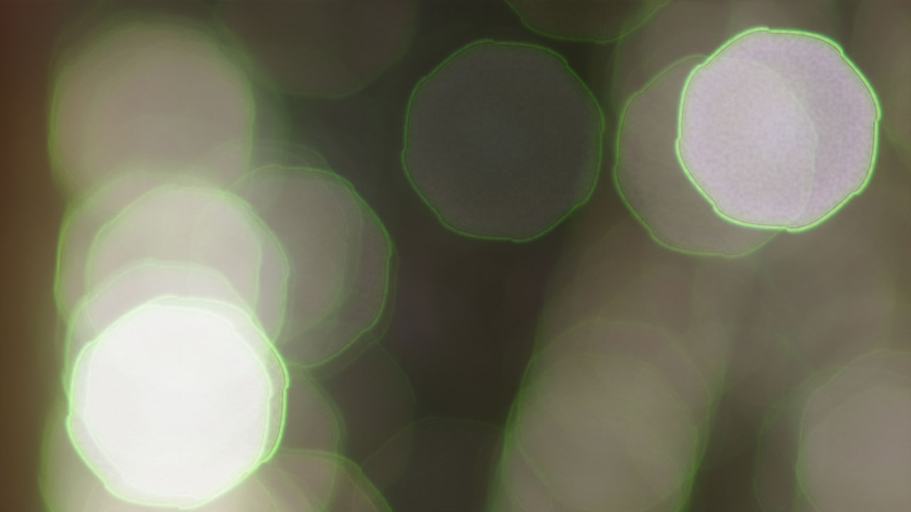 さまざまなボケ味と特殊な絞り形状表現(手裏剣ボケなど)