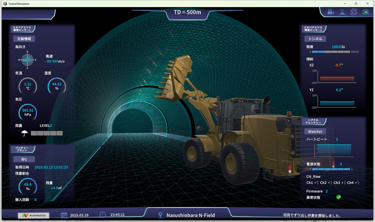 デジタルツイン(通常/透過ハイブリッドモード)